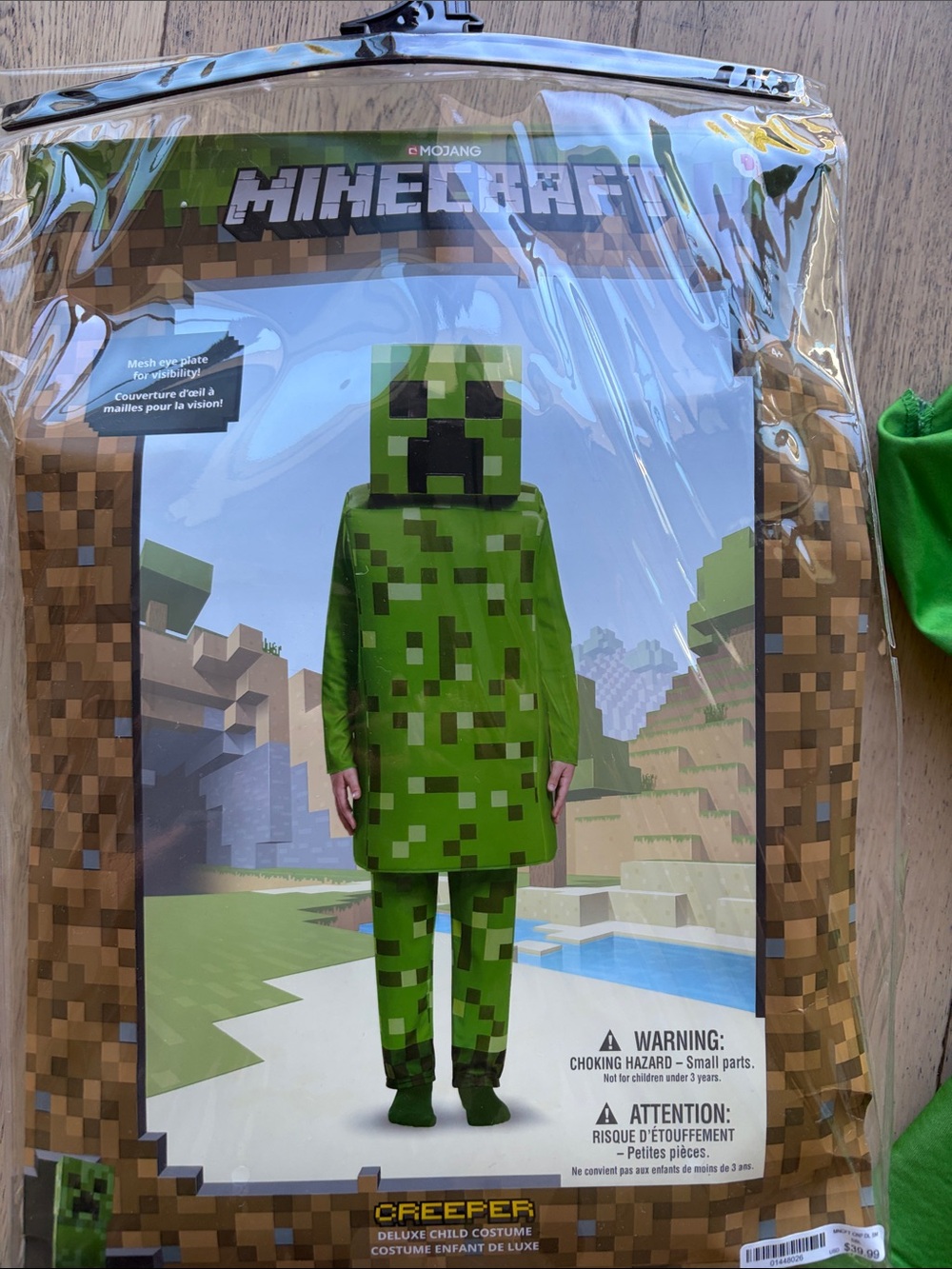 Kids Minecraft Creeper Costume